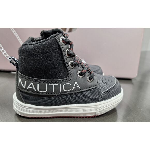 Nautica Black and Red Kids Boots - Picture 5 of 9